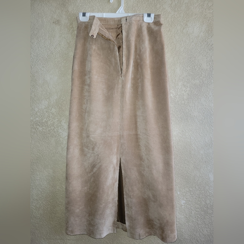 Brandon Thomas leather skirt